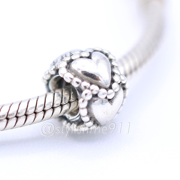 Authentic PANDORA Everlasting Love Charm - Picture 3 of 11